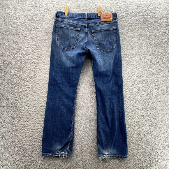 Levis 527 Jeans Women 32x28* Bootcut Cotton Denim Casual Pants Western Y2k Rodeo - Picture 16 of 16